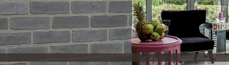 Wandverblender in Backsteinoptik City Brick Grau - <span style='color:#fff;font-size:10px'>Zum Zoomen klicken</span>
